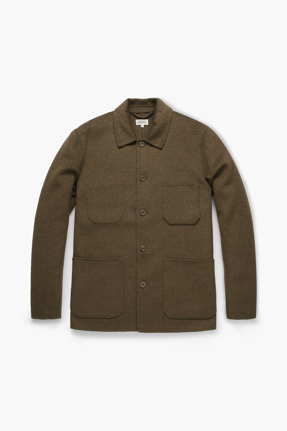 JAY 울 혼방 셔츠형 하프 코트 BCF612103