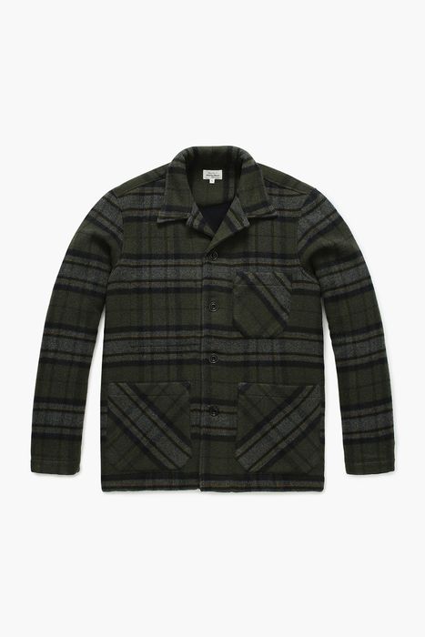PERRY 울 타탄 체크 셔츠형 캐주얼 자켓 BC1311301