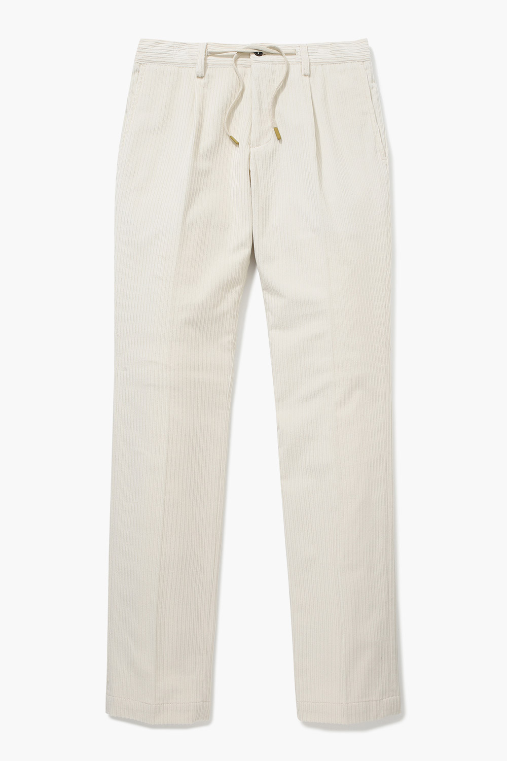 CASMIK 코튼 드로우스트링 코듀로이 세미와이드 팬츠 4FCARIBE142301