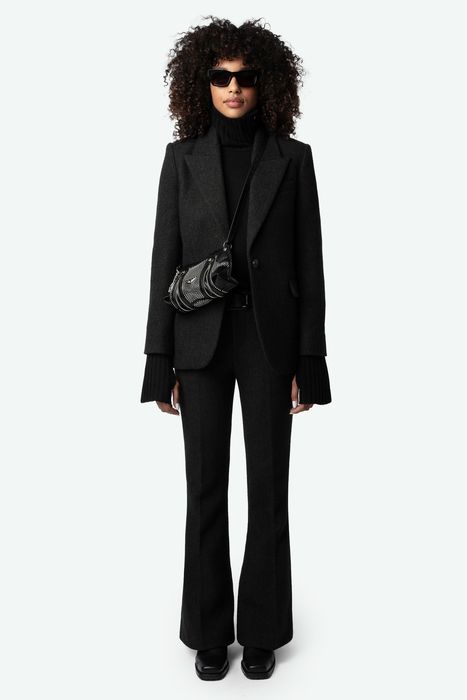 Prevy Chevron Wool Pants