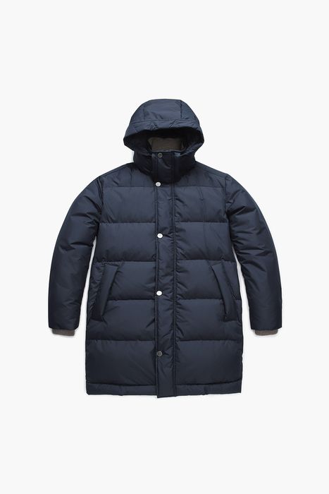 구스다운 후드 롱 패딩 점퍼 75T010SPRINT060