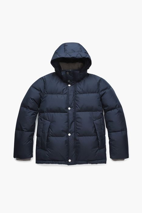 구스다운 후드 하프 패딩 점퍼 75T006SPRINT060