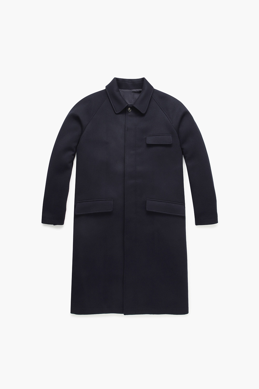 PARISIAN 울 레글런 발마칸 103 다크네이비 롱 코트