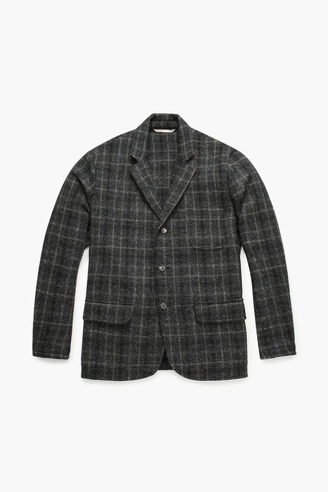 GEOGRAPHY 울 건클럽 체크 테일러드 자켓 VE1602GREY