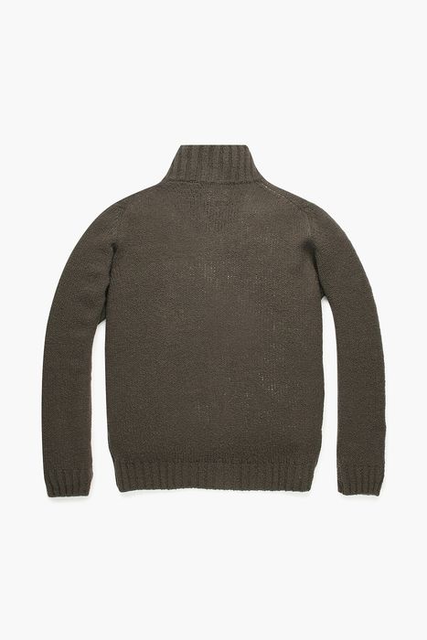 울 하프 집업 긴소매 니트 MA3602KHAKI