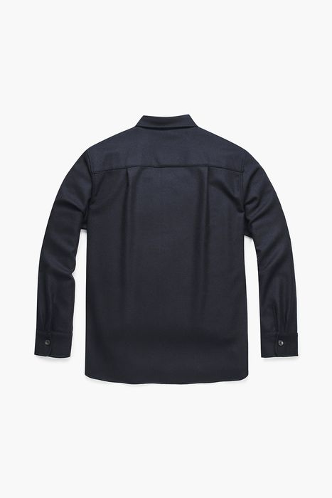 울 포켓 오버사이즈 셔츠 SC0502NAVY