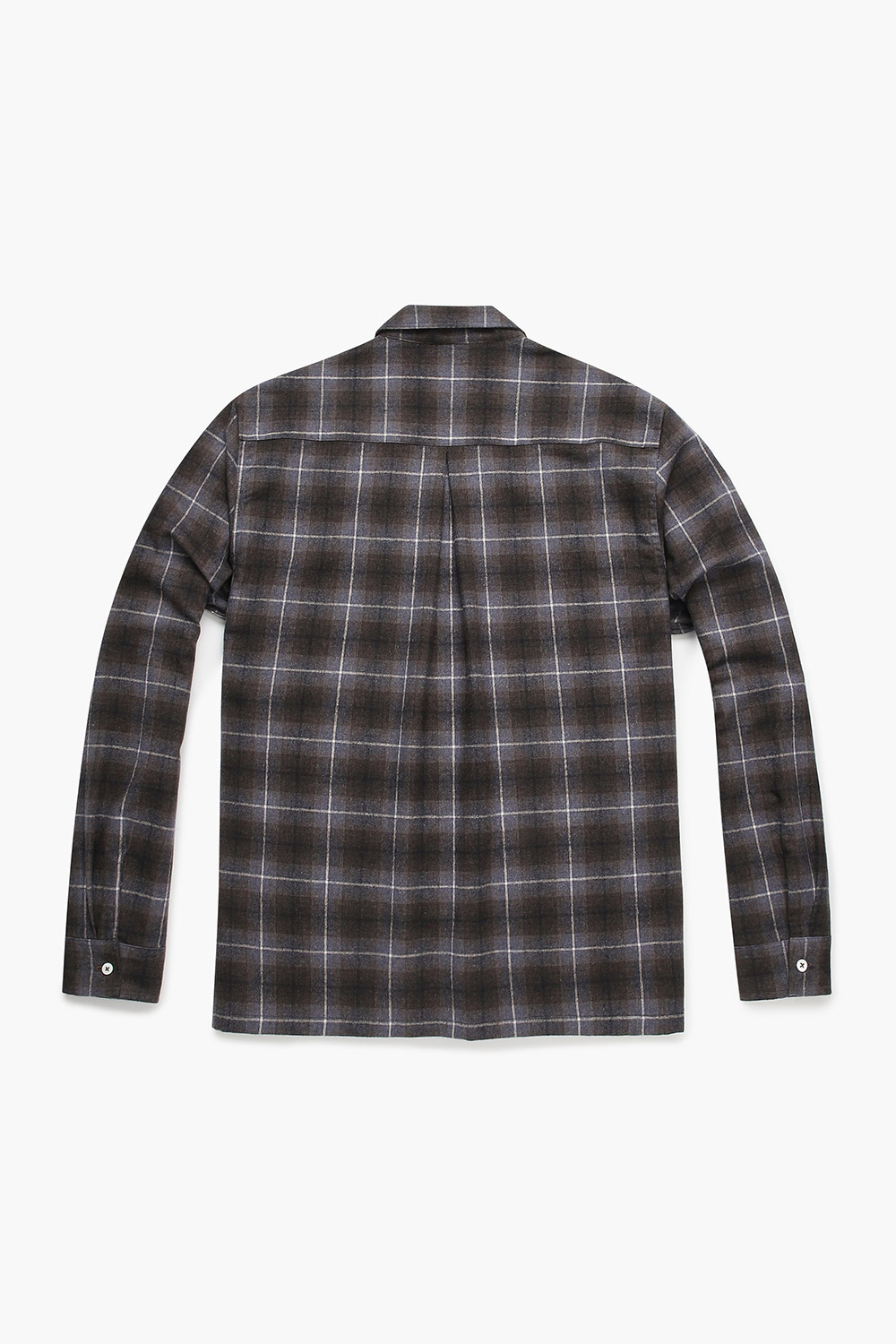 코튼 옴브레 체크 캠프 카라 셔츠 CH2601PURPLE