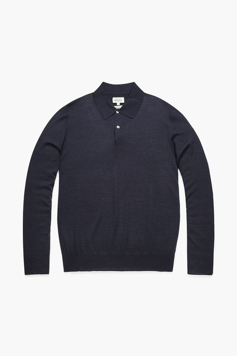MERINO POLO 울 폴로 101 다크네이비 긴소매 니트