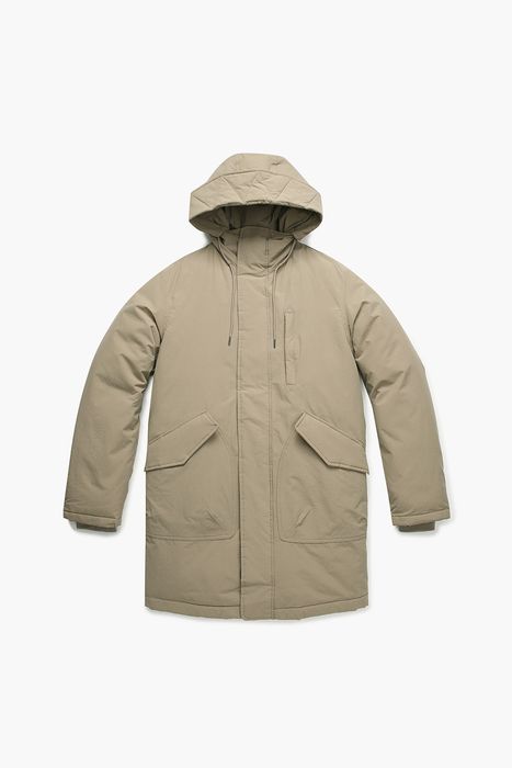 CHELSEA 다운 후드 롱 다운 점퍼 BCH112403