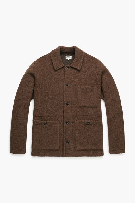 SERVICE 울 혼방 셔츠형 하프 코트 BC8830904