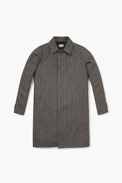 CALVIN 울 혼방 레글런 발마칸 롱 코트 BC4711501