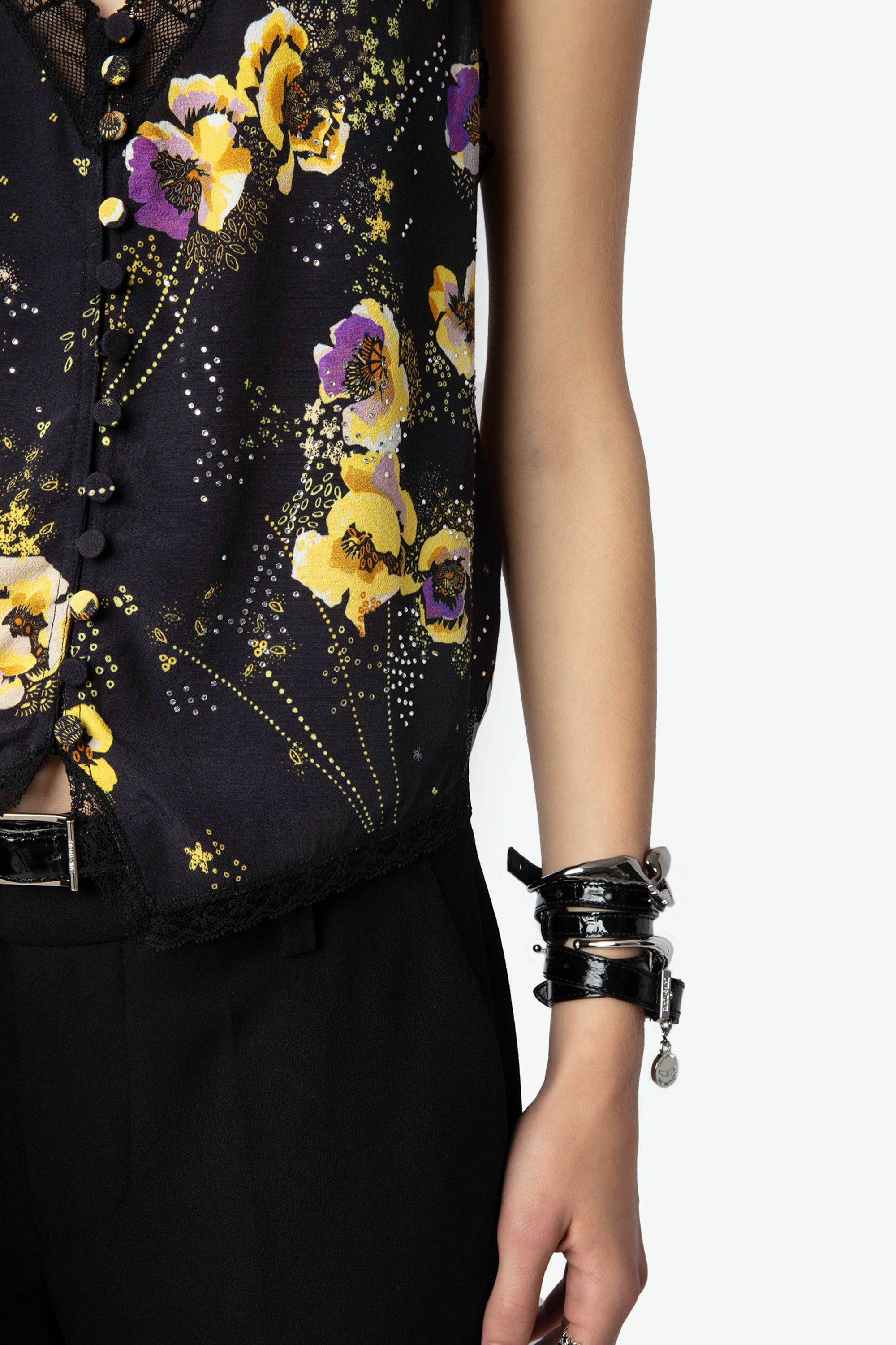 Em Flower Strass Blouse