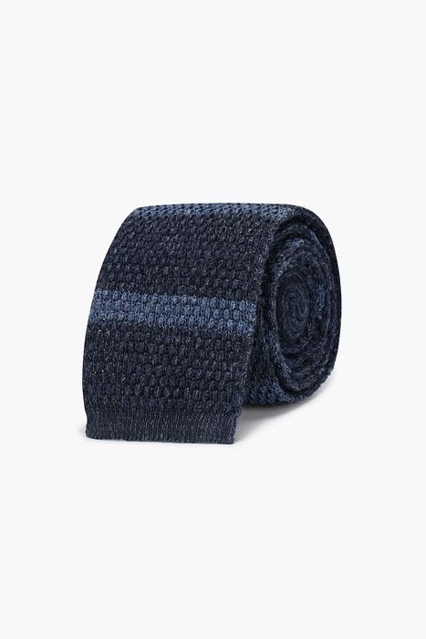 린넨 혼방 스트라이프 넥타이 04178P719801