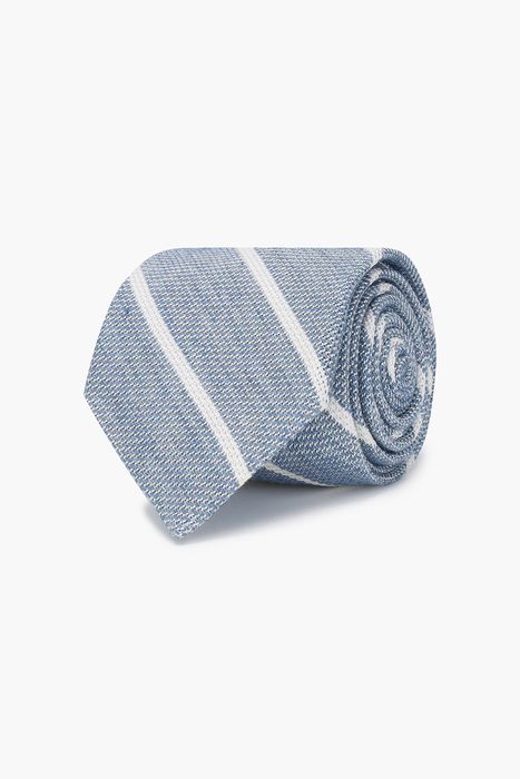 울 실크 스트라이프 넥타이 03027P718702