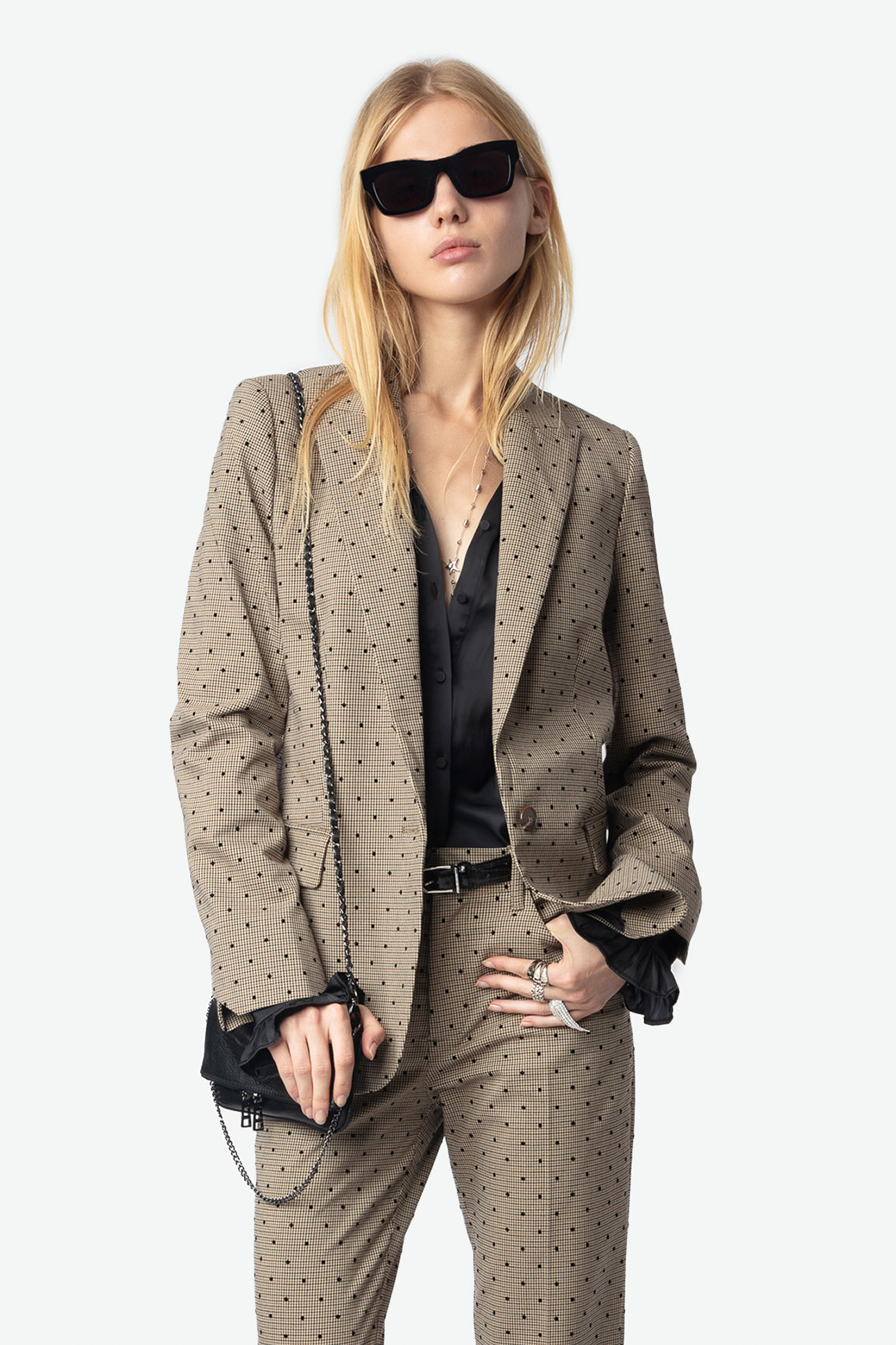 Valse Check Dotted Jacket