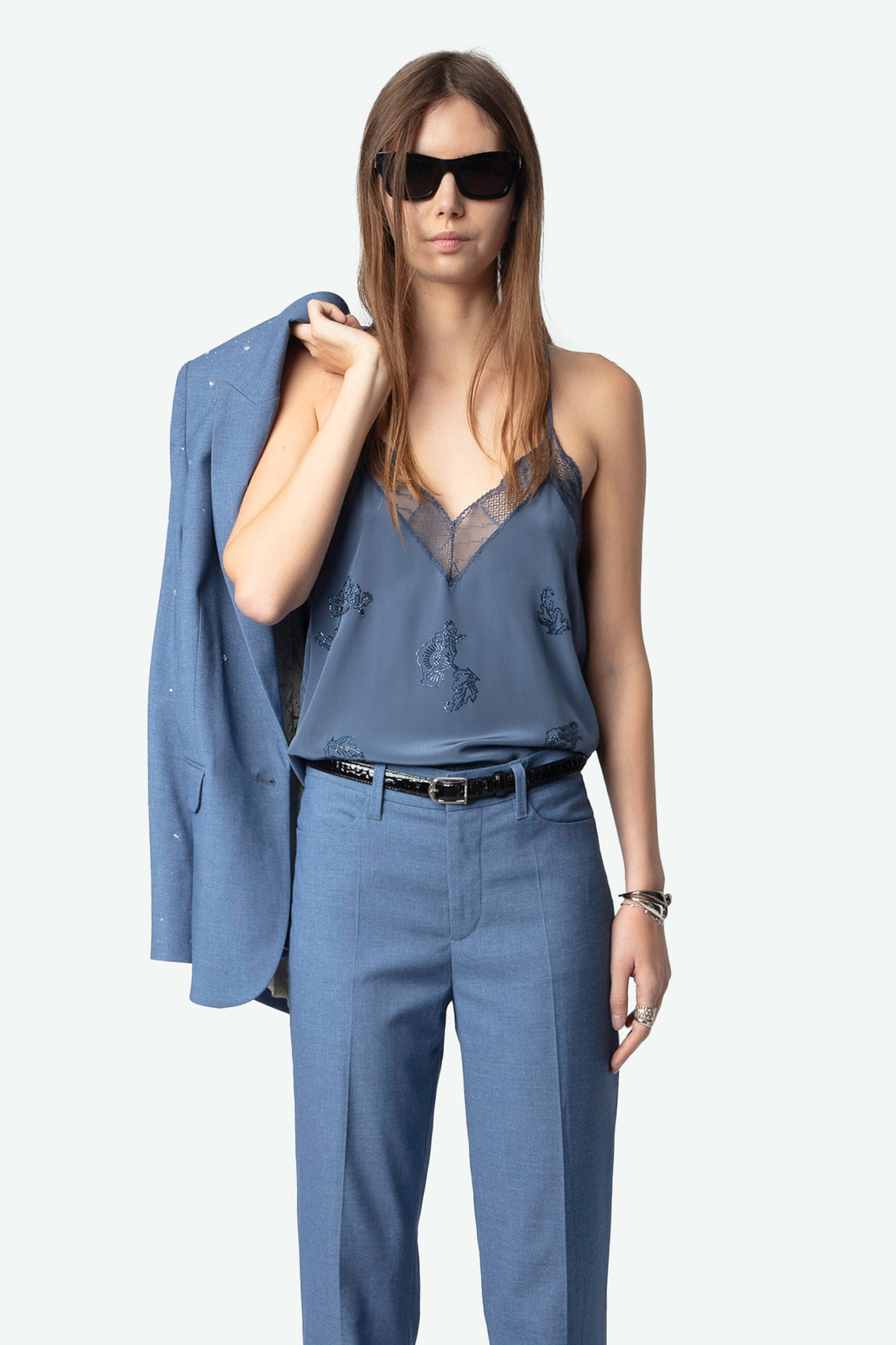 Christy Flower Silk Camisole