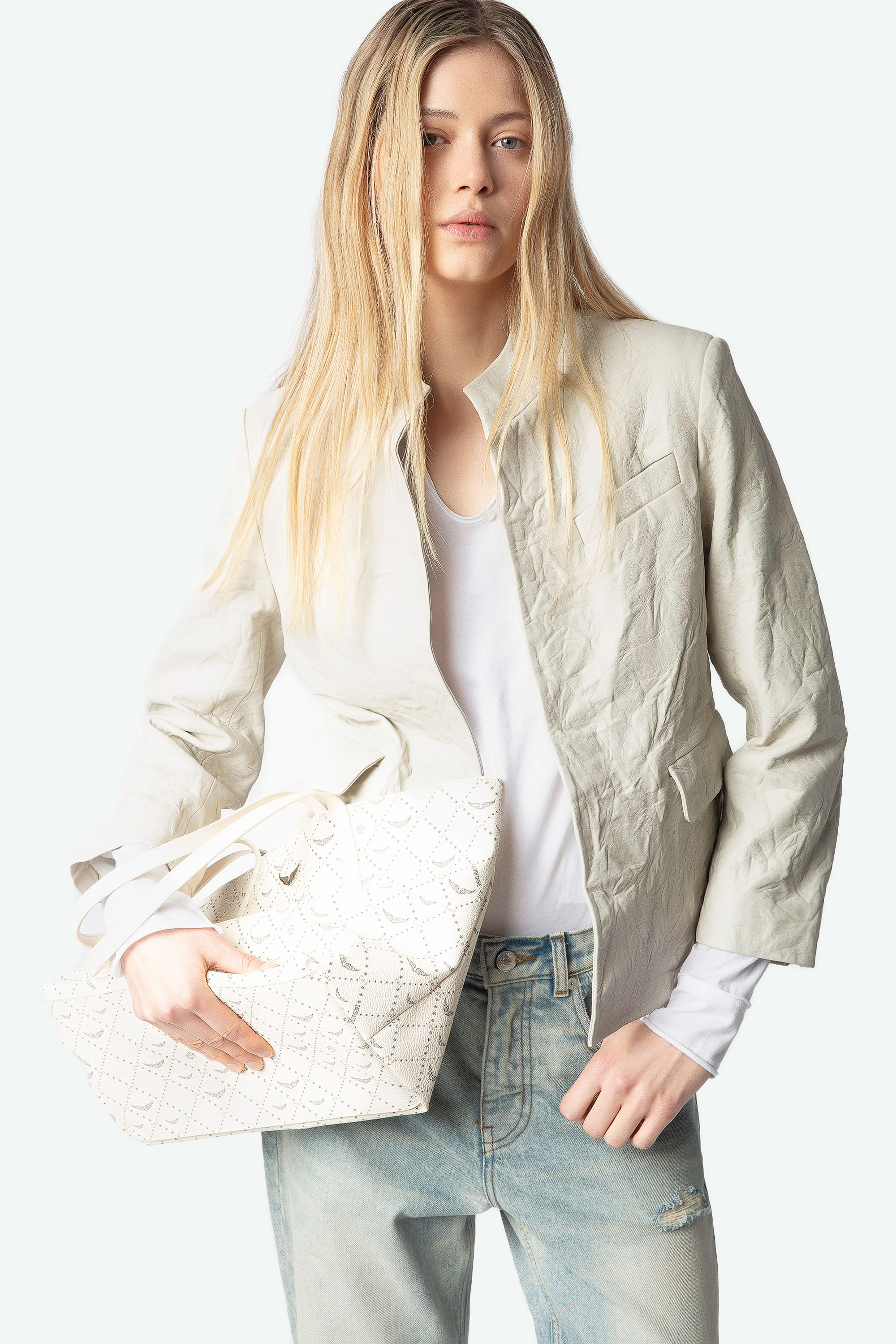 Veryn Crinkled Leather Jacket