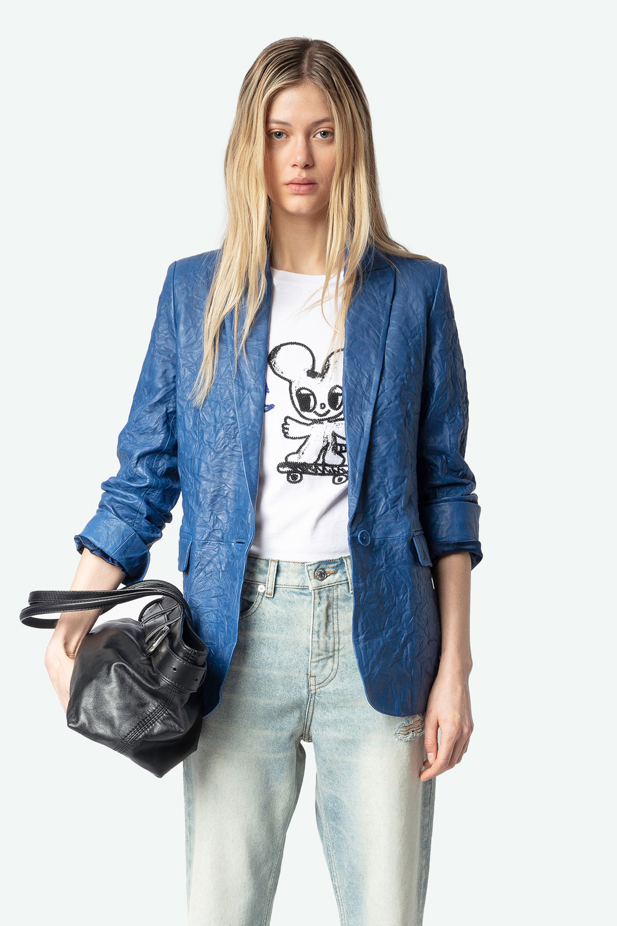 Valse Crinkled Leather Jacket