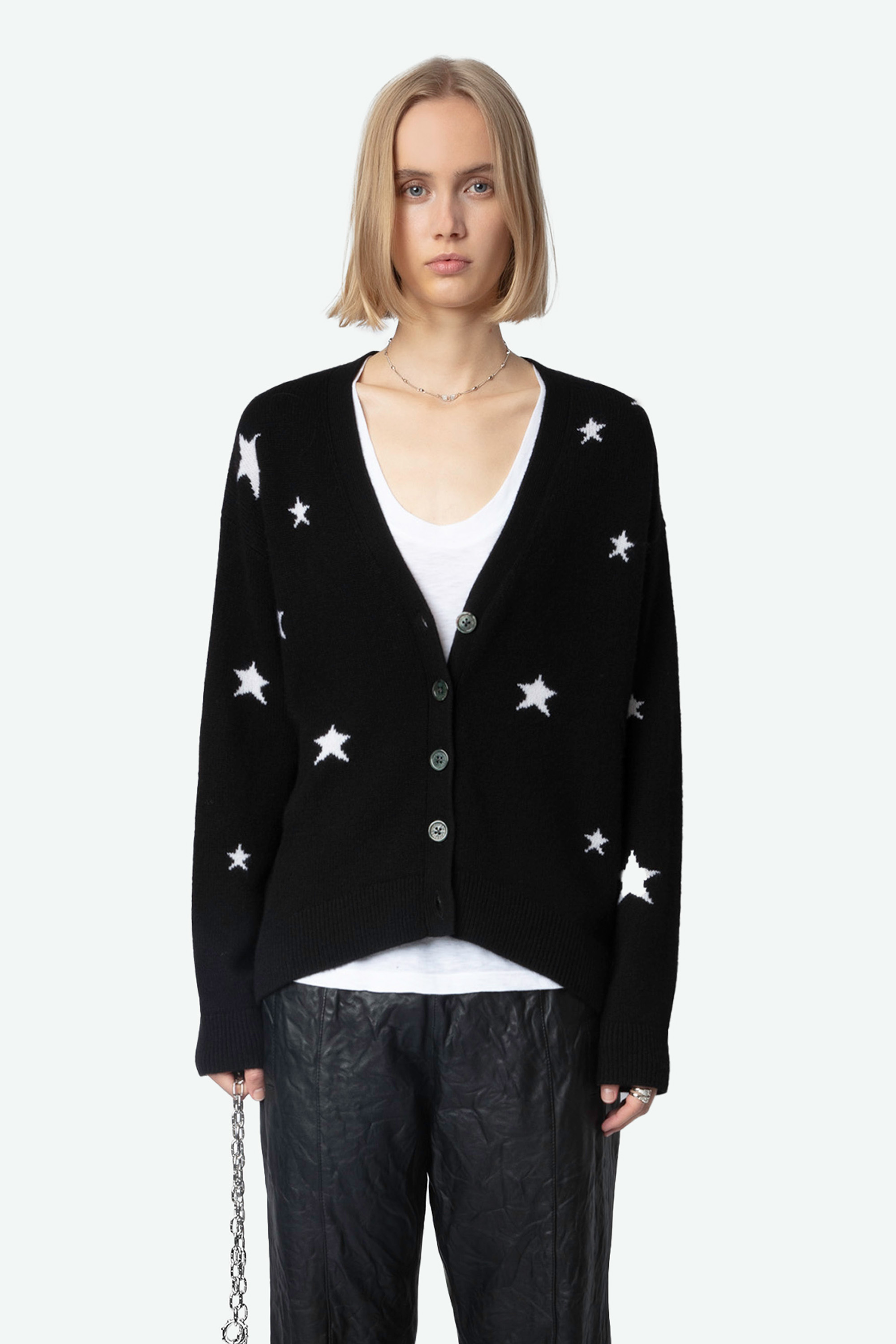 Mirka Stars Cashmere Cardigan