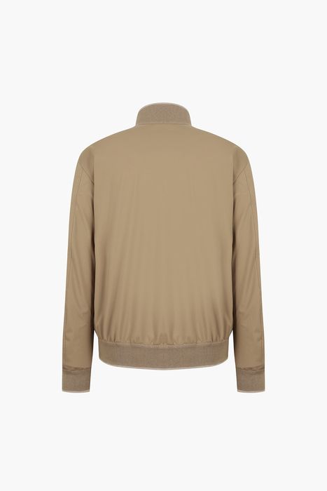 고트스킨 스웨이드 하이넥 블루종 점퍼 73T407CARAT027/142