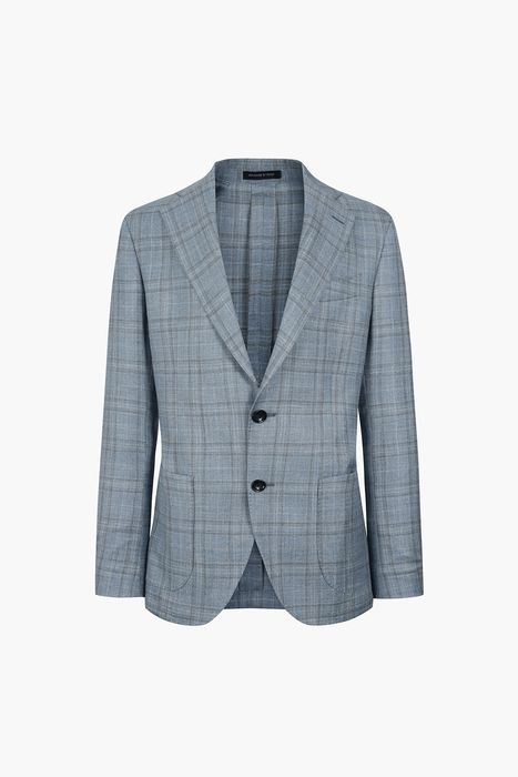 울 실크 혼방 로로피아나 테일러드 자켓 F74QH0456700