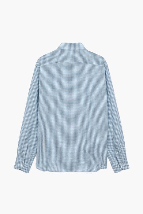 BEAULIEU 코튼 깅엄 체크 셔츠 BE070P544602