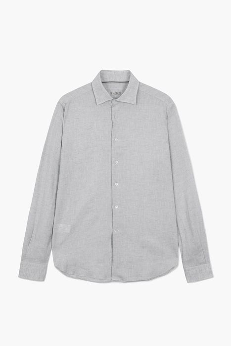 BEAULIEU 코튼 베이직 와이드 카라 셔츠 BE060P541002