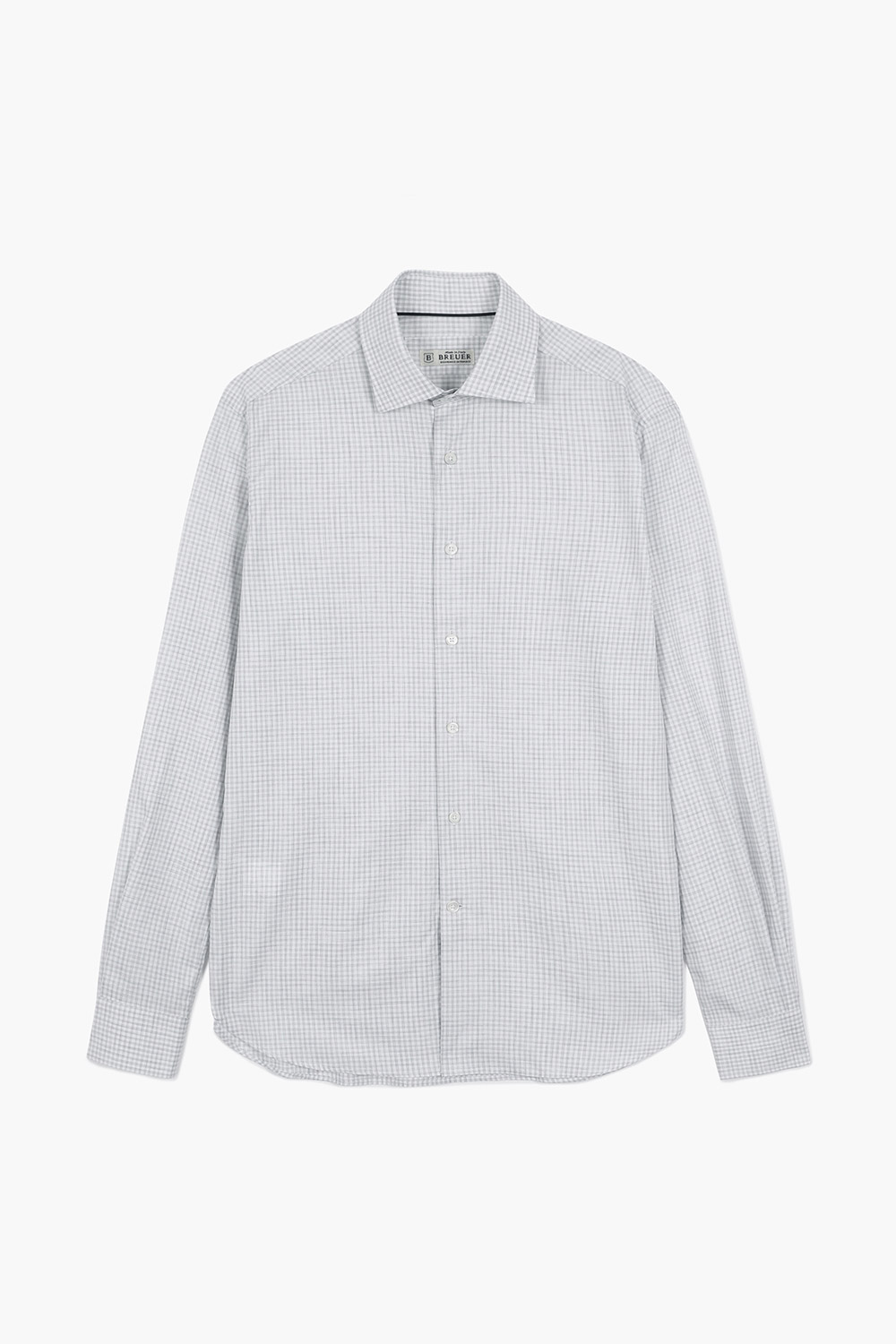 BEAULIEU 코튼 깅엄 체크 셔츠 BE160P544301