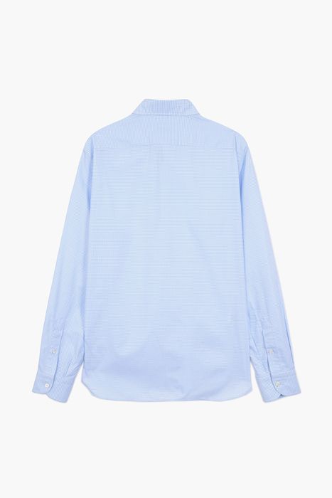 BEAULIEU 코튼 마이크로 깅엄 체크 셔츠 BE160P540503