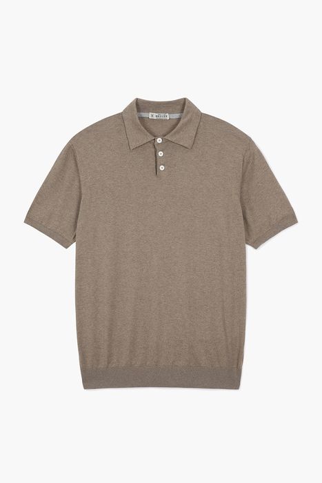 MC 코튼 폴로 반소매 니트 BR1021P554005