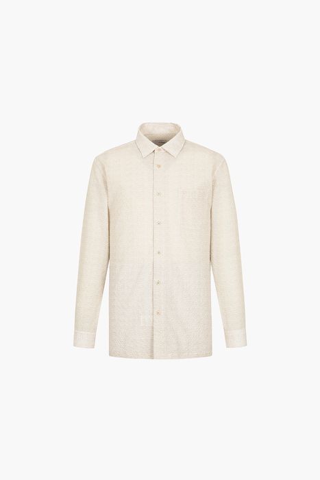 시어서커 미니 체크 120 비즈니스 셔츠 베이지 SE5SM11LS120SBE