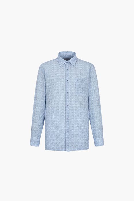 시어서커 미니 체크 120 비즈니스 셔츠 네이비 SE5SM11LS120SNY