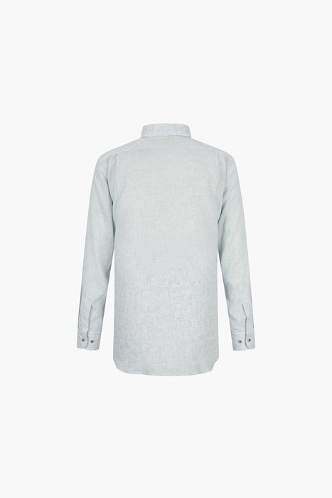 린넨 혼방 프린트 128 비즈니스 셔츠 그린 SE5SM11LS128SGE