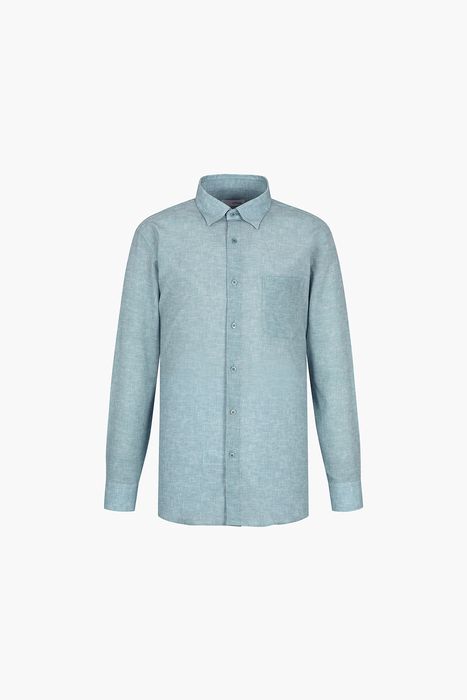 시어서커 프린트 129 비즈니스 셔츠 그린 SE5SM11LS129SGE