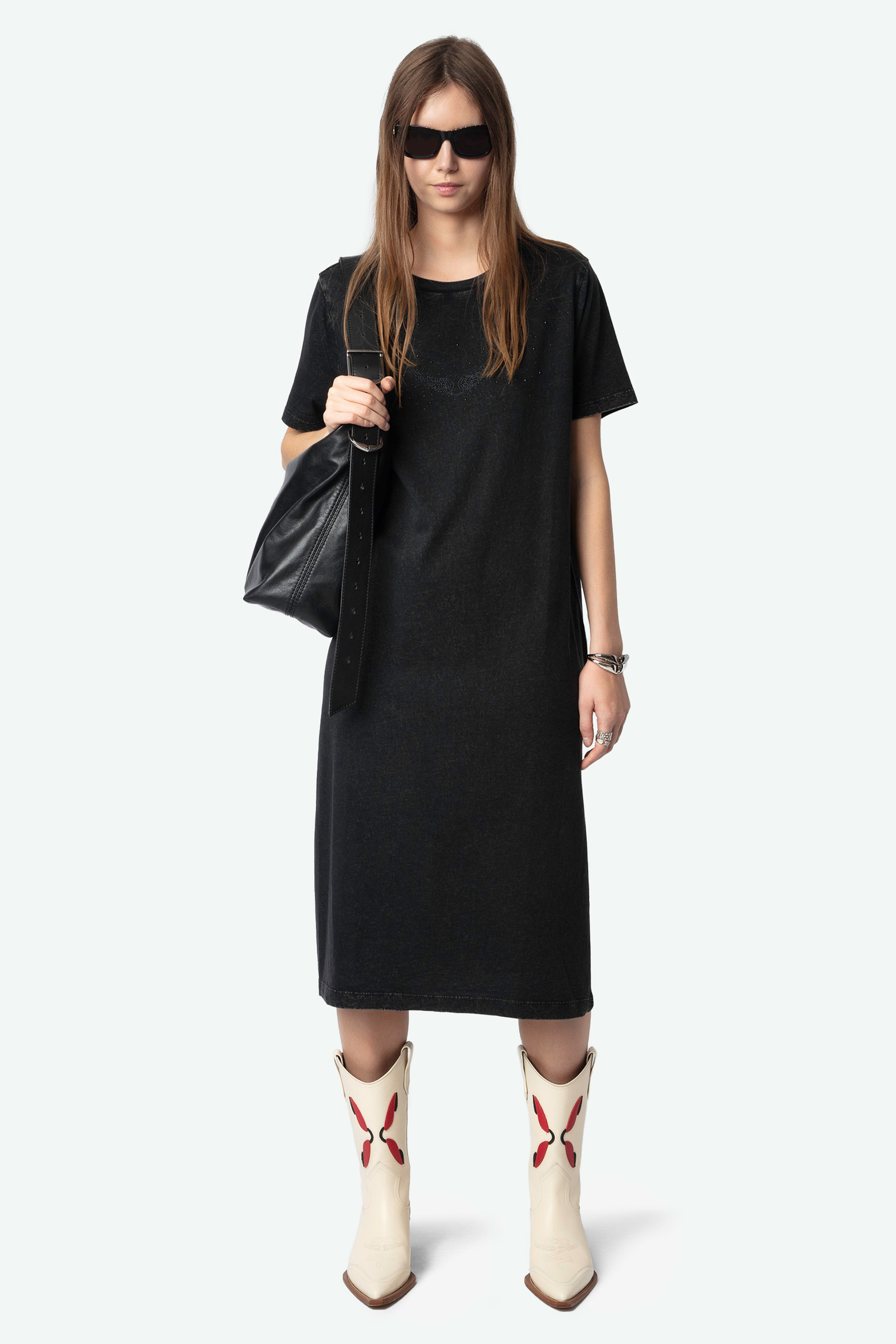 Zaid Wings Strass Dress