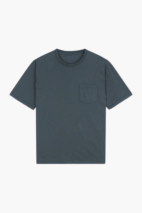 코튼 포켓 크루넥 반소매 티셔츠 BD7130304