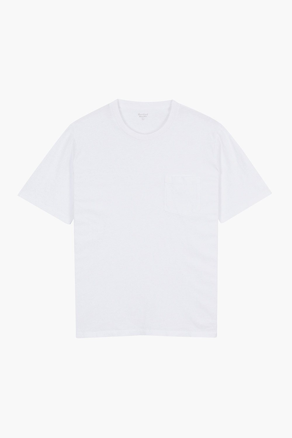 코튼 포켓 크루넥 반소매 티셔츠 BD7130301