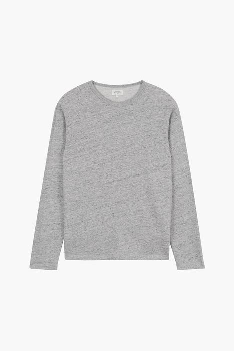 LIGHT 코튼 크루넥 긴소매 티셔츠 BD8930702