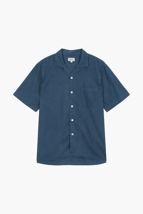 면 혼방 포켓 테일러드 카라 반소매 셔츠 BD0400560