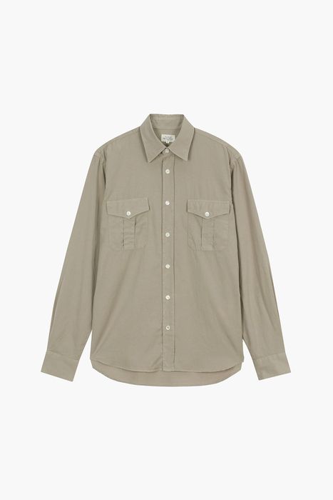 PATROL 면 혼방 버튼 다운 투 포켓 셔츠 BD0500588