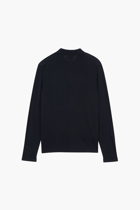 캐시미어 혼방 폴로 긴소매 니트 BDQ231201