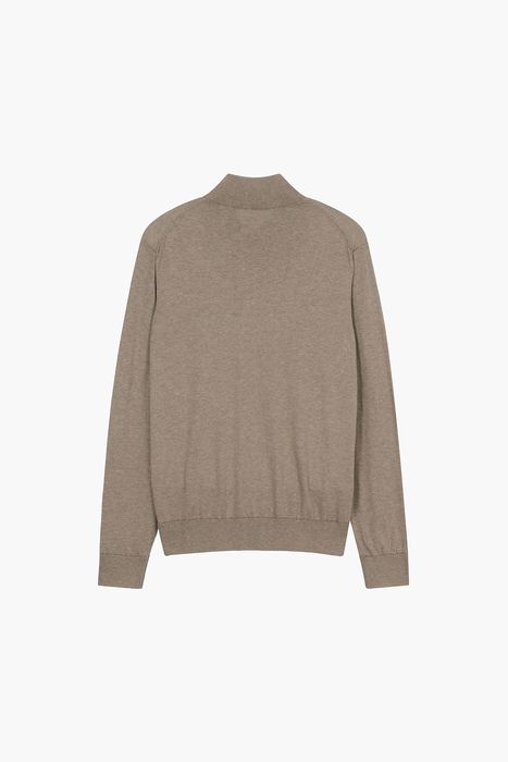 TRUCKER 캐시미어 혼방 하프 집업 긴소매 니트 BDP931208