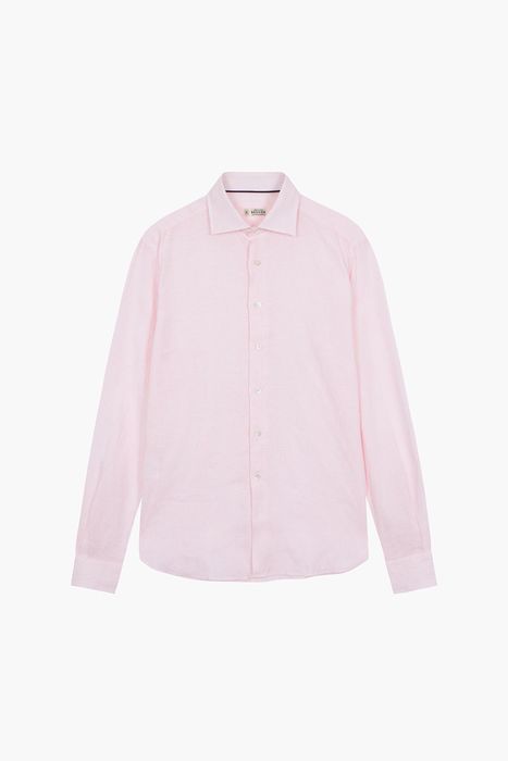 BEAULIEU 린넨 스트라이프 셔츠 BE060P544502