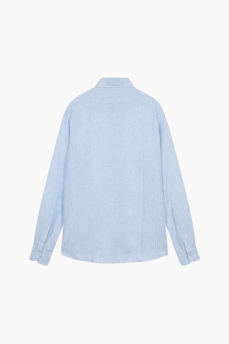 BEAULIEU 린넨 스트라이프 셔츠 BE060P540903