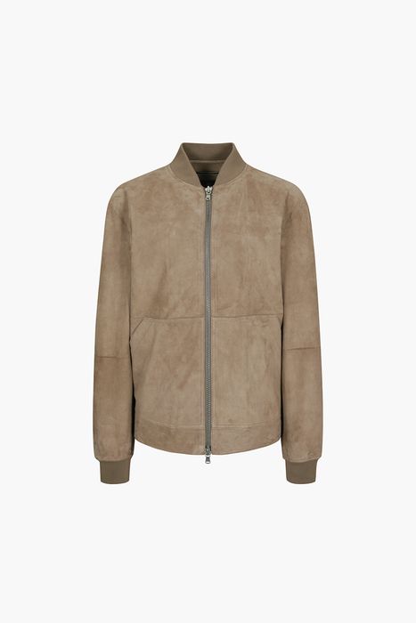 GIUBBINO 램스킨 블루종 가죽 점퍼 188U32PEL61301