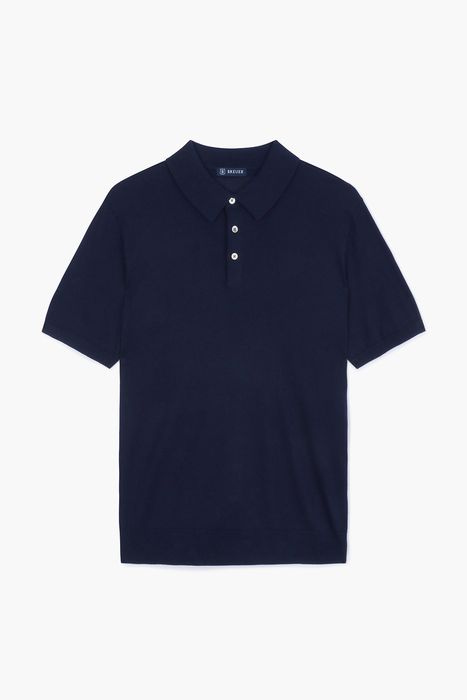 실크 혼방 폴로 반소매 니트 1223ALMASW805