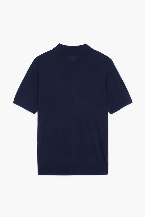 실크 혼방 폴로 반소매 니트 1223ALMASW805