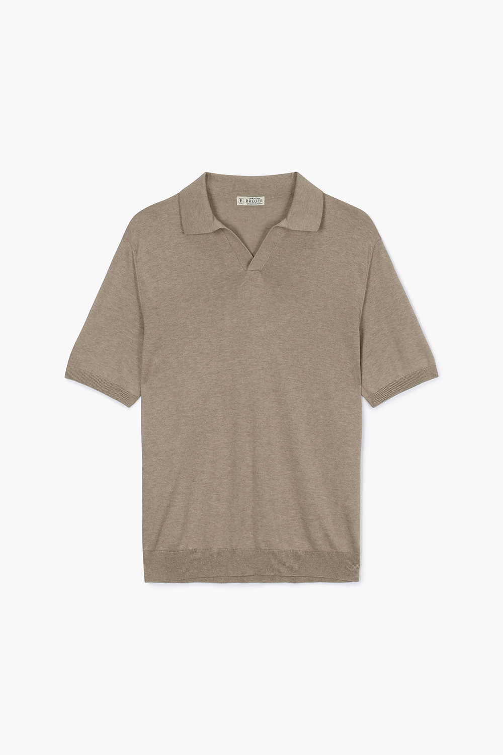 MC 실크 혼방 카라넥 반소매 니트 BPS134P555205