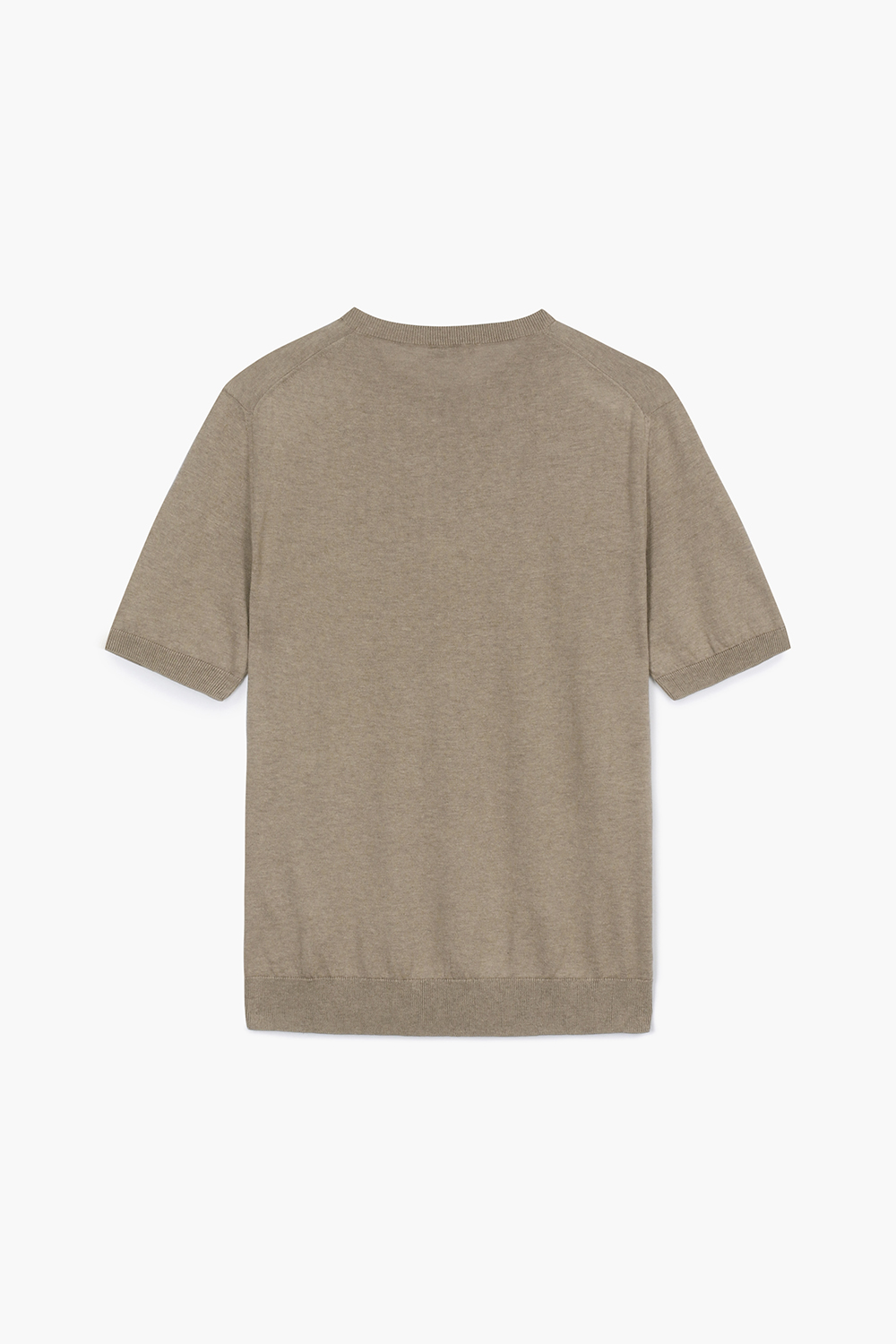 MC 실크 혼방 크루넥 반소매 니트 BPS132P555205