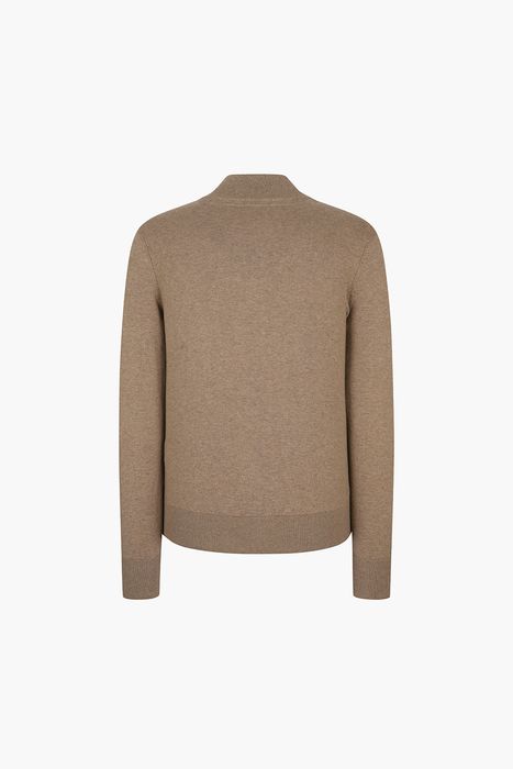 코튼 헨리넥 니트 집업 BR1004P554005